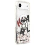 Karl Lagerfeld Liquid Glitter Choupette Logo MagSafe Clear iPhone 17 Air Tok