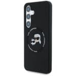 Karl Lagerfeld Silicone Double Heads And Circle MagSafe Black Samsung Galaxy S25 Tok
