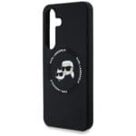 Karl Lagerfeld Silicone Double Heads And Circle MagSafe Black Samsung Galaxy S25 Tok