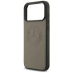 Mercedes Leather Vintage Logo MagSafe Taupe iPhone 17 Pro Max Tok