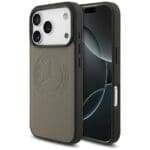 Mercedes Leather Vintage Logo MagSafe Taupe iPhone 17 Pro Tok
