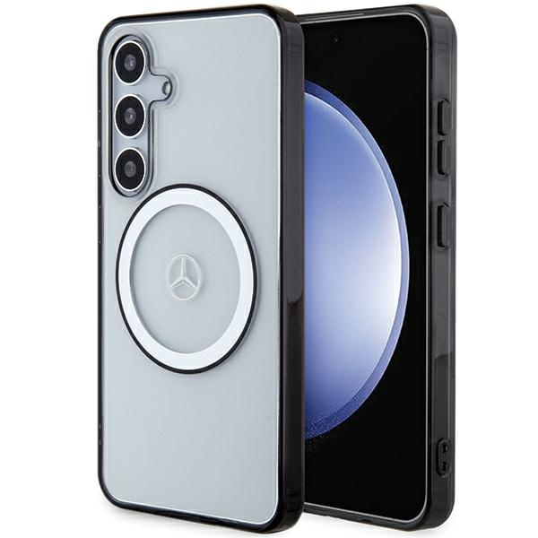 Mercedes MEHMHUOKC S921 Transparent Hardcase Printed Logo MagSafe Samsung Galaxy S24 Tok