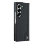 Mercedes MEHMZFD623RBGVK F956 Black Leather Wood Imitation MagSafe Samsung Galaxy Z Fold 6 Tok