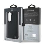 Mercedes MEHMZFD623RBGVK F956 Black Leather Wood Imitation MagSafe Samsung Galaxy Z Fold 6 Tok