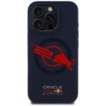 Red Bull HC Silicone ORBR20 Logo Red Lining MagSafe Navy Blue iPhone 15 Pro Tok
