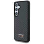 Red Bull Real Carbon Fiber Shiny Logo MagSafe Black Samsung Galaxy S25 Tok