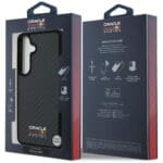 Red Bull Real Carbon Fiber Shiny Logo MagSafe Black Samsung Galaxy S25 Tok