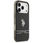US Polo DH and Bottom Stripe Logo MagSafe Black iPhone 17 Pro Tok