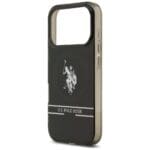 US Polo DH and Bottom Stripe Logo MagSafe Black iPhone 17 Pro Tok