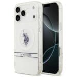 US Polo DH and Bottom Stripe Logo MagSafe White iPhone 17 Pro Max Tok