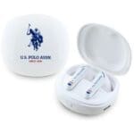 US Polo Headphones TWS DH Logo Docking Station White
