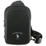 US Polo Phone Bag Petit Pique Crossbody Arch Black