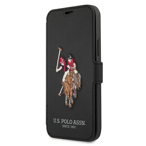US Polo USFLBKP12SPUGFLBK Black Book Polo Embroidery Collection iPhone 12 Mini Tok
