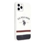 US Polo USHCN58PCSTRB White Tricolor Pattern Collection iPhone 11 Pro Tok