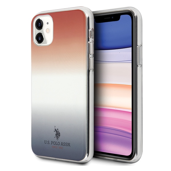 US Polo USHCN61TRDGRB Blue&Red Gradient Pattern Collection iPhone 11 Tok