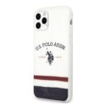 US Polo USHCN65PCSTRB White Tricolor Pattern Collection iPhone 11 Pro Max Tok
