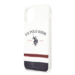 US Polo USHCN65PCSTRB White Tricolor Pattern Collection iPhone 11 Pro Max Tok