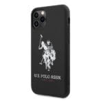 US Polo USHCN65SLHRBK Black Silicone Collection iPhone 11 Pro Max Tok