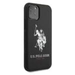 US Polo USHCN65SLHRBK Black Silicone Collection iPhone 11 Pro Max Tok