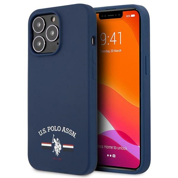 US Polo USHCP13XSFGV Navy Silicone Collection iPhone 13 Pro Max Tok