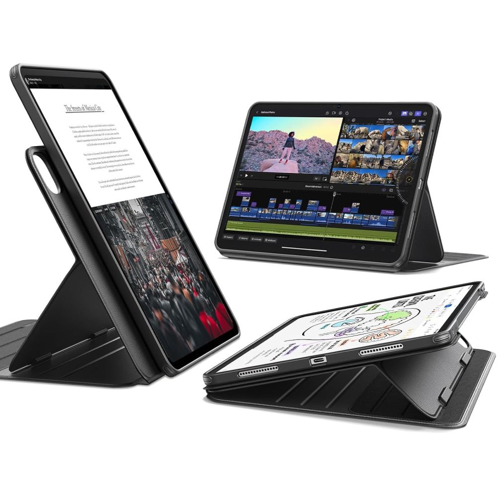 ESR Flip Hybrid iPad Pro 11” 5 / 6 / 2024-2025 Black