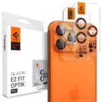 Spigen Optik Pro Glas.Tr ”Ez Fit” Camera Protector 2-Pack Orange iPhone 16 Pro/16 Pro Max/17 Pro/17 Pro Max