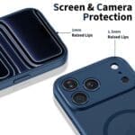 Tech-Protect Basicmag MagSafe Matte Deep Blue iPhone 17 Pro Max Tok