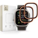 Tech-Protect Glass Ring 2-Pack Apple Watch Ultra 1 / 2 / 3 (49 mm) Cosmic Orange