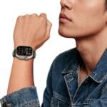 Tech-Protect Iconband Line Apple Watch SE/11/10/9/8/7/6/5/4/3/Ultra 1/2/3 (44/45/46/49mm) Black/Orange