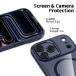 Tech-Protect Magmat MagSafe Deep Blue/Clear iPhone 17 Pro Max Tok