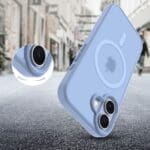 Tech-Protect Magmat MagSafe Matte Mist Blue iPhone 17 Tok