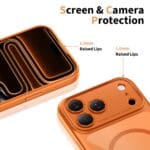 Tech-Protect Magpeak MagSafe Cc Cosmic Orange/Clear iPhone 17 Pro Max Tok