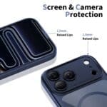 Tech-Protect Magpeak MagSafe Cc Deep Blue/Clear iPhone 17 Pro Tok