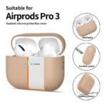 Tech-Protect Silicone Apple Caffe Latte AirPods Pro 3 Tok
