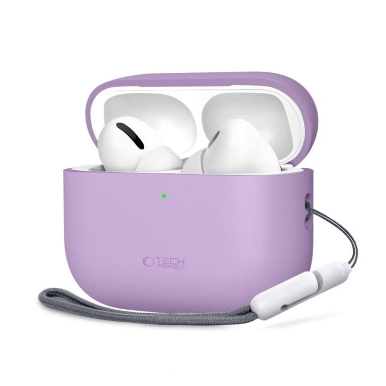 Tech-Protect Silicone Apple Lavender AirPods Pro 3 Tok