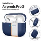 Tech-Protect Silicone Apple Navy Blue AirPods Pro 3 Tok