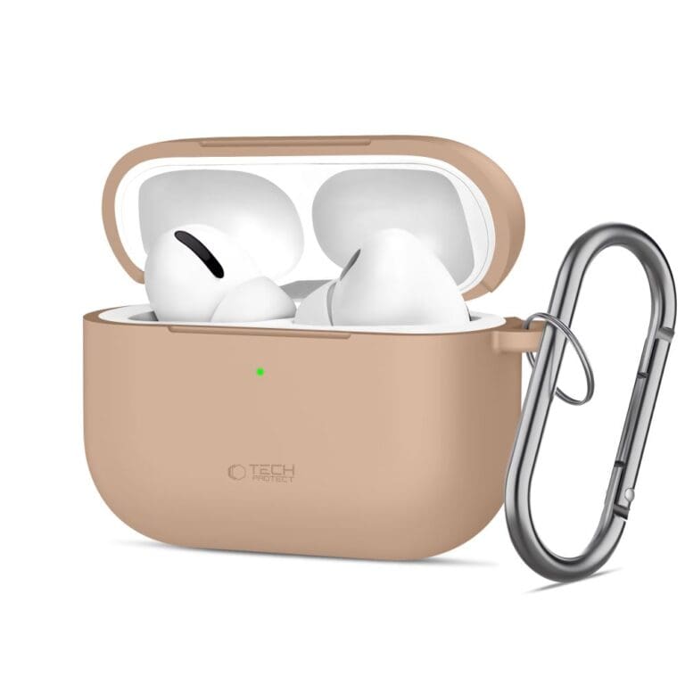 Tech-Protect Silicone Hook Apple Caffe Latte AirPods Pro 3 Tok