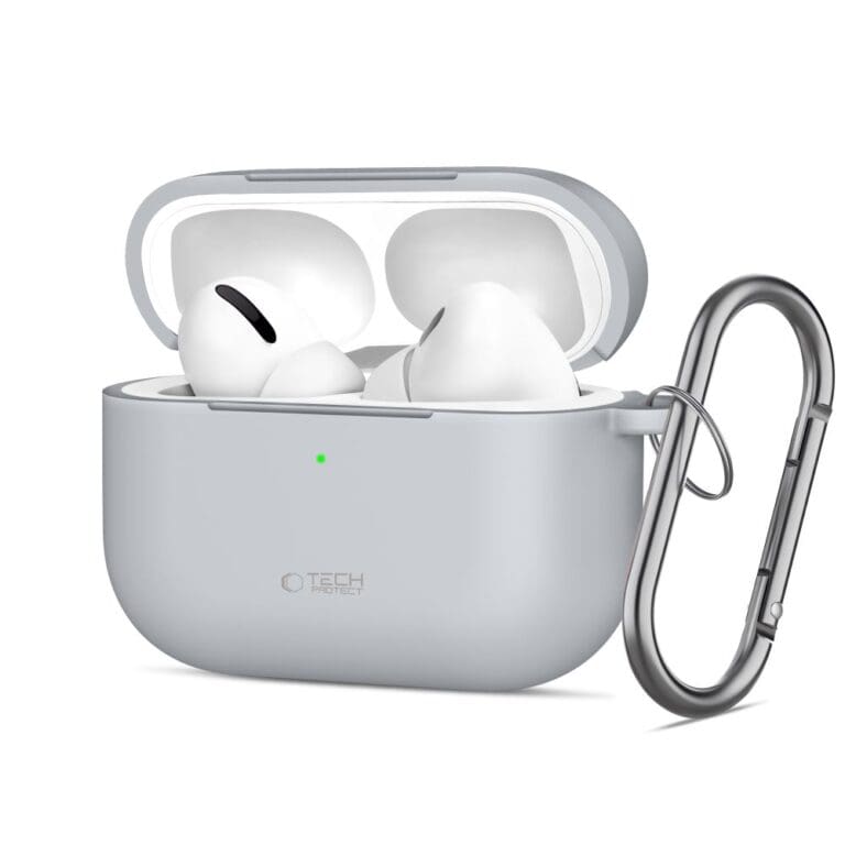 Tech-Protect Silicone Hook Apple Crayon Grey AirPods Pro 3 Tok