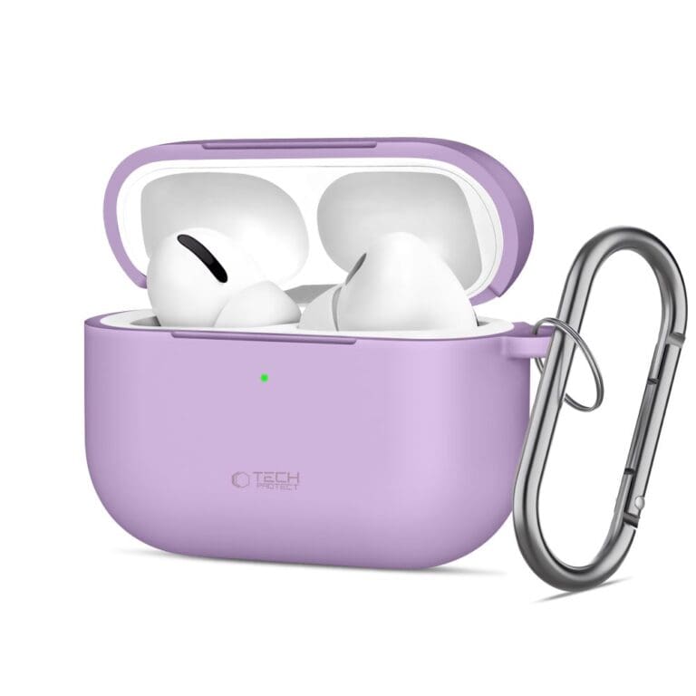 Tech-Protect Silicone Hook Apple Lavender AirPods Pro 3 Tok