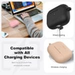 Tech-Protect Silicone Hook Apple Olive Green AirPods Pro 3 Tok