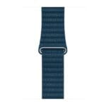 Apple Galaxy Blue Leather Band For SE/11/10/9/8/7/6/5/4/3 (42/41/40/38mm) Size L, Original Seal Mqv72Zm/A