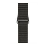 Apple Graphite Leather Band For SE/11/10/9/8/7/6/5/4/3/Ultra 1/2/3 (44/45/46/49mm) Cases Size M Original Seal Mqv62Zm/A