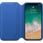 Apple Leather Folio Mrge2Zm/A Electric Blue Original Seal iPhone X/XS Tok