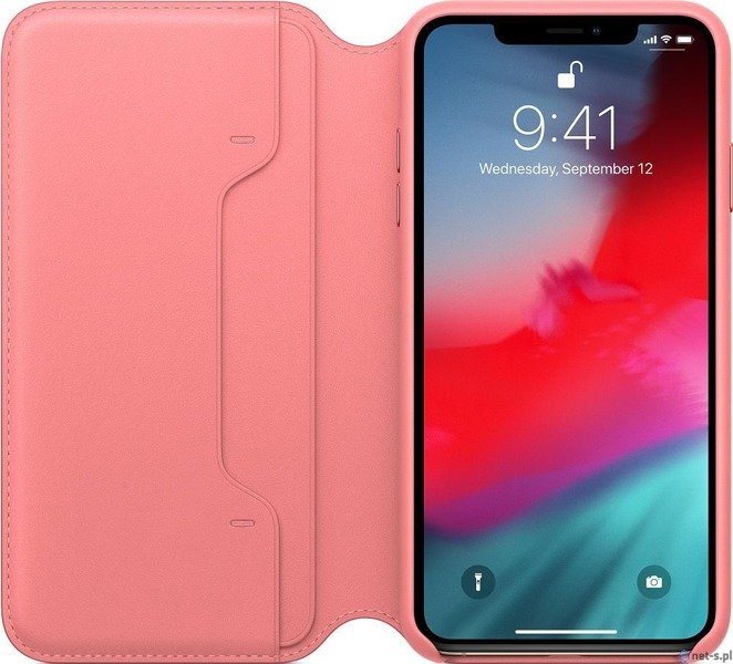 Apple Leather Folio Mrx62Zm/A Peony Pink Original Seal iPhone 11/XS Max Tok