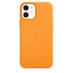 Apple Leather Mhk63Zm/A California Poppy Original Seal iPhone 12 Mini Tok