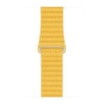 Apple Lemon Leather Band For SE/11/10/9/8/7/6/5/4/3/Ultra 1/2/3 (44/45/46/49mm) Cases Size M Original Seal Mxad2Zm/A