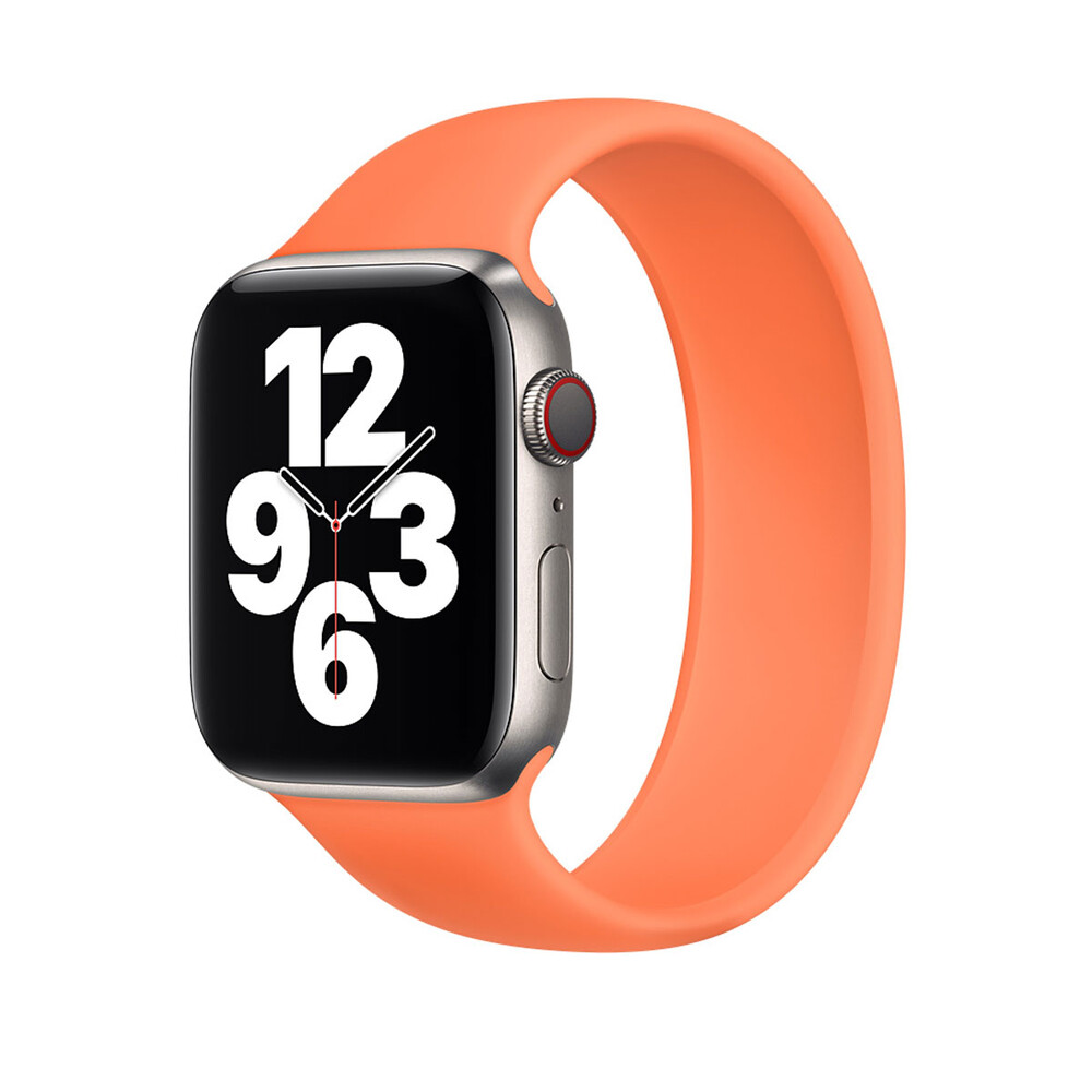 Apple Strap Apple Watch 3H872Zm/A Solo Loop SE/11/10/9/8/7/6/5/4/3 (42/41/40/38mm) Size 3 Kumquat Original Seal