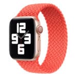 Apple Strap Apple Watch 3J268Zm/A Braided Solo Loop SE/11/10/9/8/7/6/5/4/3 (42/41/40/38mm) Size 3 Electric Orange Original Seal