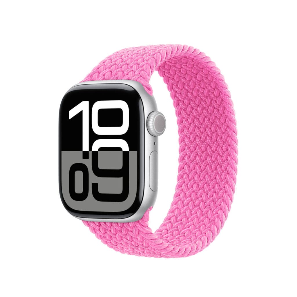 Apple Strap Apple Watch Braided Solo Loop SE/11/10/9/8/7/6/5/4/3/Ultra 1/2/3 (44/45/46/49mm) Size 6 Raspberry Original Seal