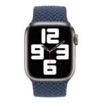 Apple Strap Apple Watch Ml6J3Zm/A Braided Solo Loop SE/11/10/9/8/7/6/5/4/3 (42/41/40/38mm) Size 5 Abyss Blue Original Seal